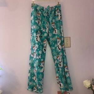Disney Olaf (Frozen movie) pajama pants S
